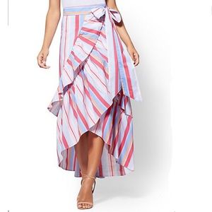 NWT Long Ruffle Skirt